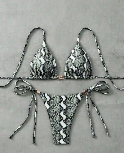 Snakeskin Thong